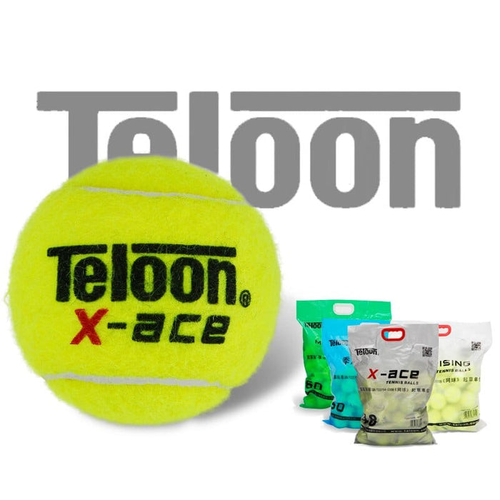 Teloon X-ace Tennis Balls Professional Advanced Players Amateur Competion Training Ball 30Pcs with Carry Bag Original