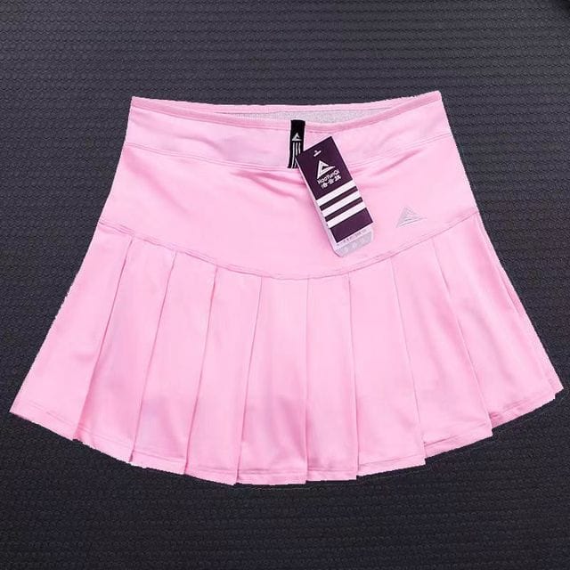 New Girls Tennis Skirts with Safety Shorts , Quick Dry Women Badminton Skirt , Female Tennis Skorts , Girl Sport Running Shorts