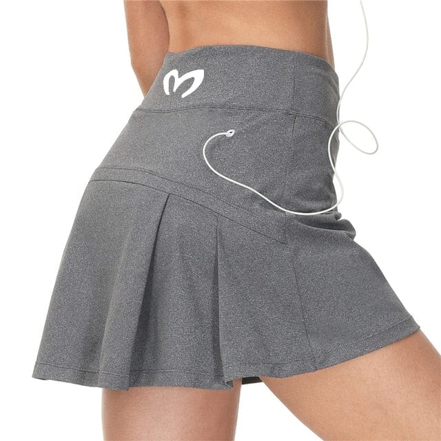 Women Sports Tennis Skirts Golf Skirt Fitness Shorts Short Quick Dry Sport Skort Pocket Yoga Shorts High Waist Athletic Running