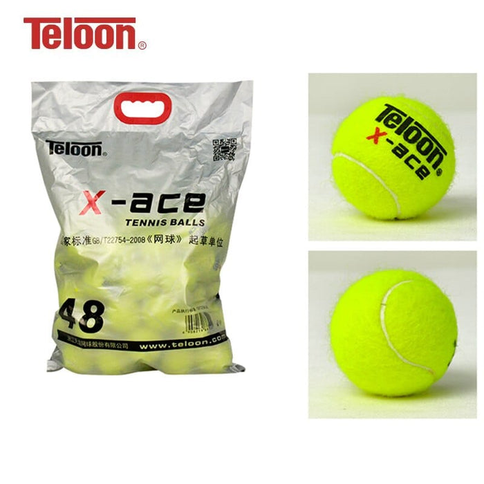 Teloon X-ace Tennis Balls Professional Advanced Players Amateur Competion Training Ball 30Pcs with Carry Bag Original